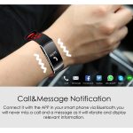 Smartwatch, Herzfrequenzmesser, IP68, wasserdicht, Fitness-Tracker, Blutdruck, GPS, Bluetooth, für Android, iOS, Damen und Herren – Bild 6