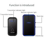 CACAZI Home Smart Digitale Drahtlose Türklingel Fernbedienung Elektronische Türklingel Ältere Pager, US Plug, EU Plug – Bild 4