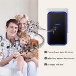 CACAZI Home Smart Digitale Drahtlose Türklingel Fernbedienung Elektronische Türklingel Ältere Pager, US Plug, EU Plug – Bild 8
