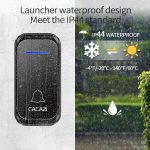 CACAZI Home Smart Digitale Drahtlose Türklingel Fernbedienung Elektronische Türklingel Ältere Pager, US Plug, EU Plug – Bild 10