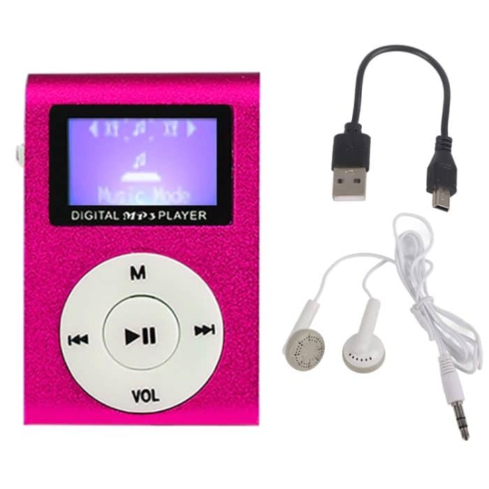 Mini-Lavalier-MP3-Musikplayer aus Metall mit Bildschirm, With 128M Memory Card – Bild 1
