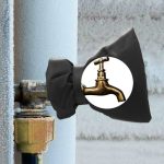 2 PCS Outdoor Terrasse Winter Wasserhahn Schutzhülle Anti-icing Frostschutzmittel Warme Abdeckung, Faucet Protective Cover