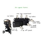 Kinderwagen-Aufbewahrung, Hängetasche, große Kapazität, faltbarer Aufbewahrungskorb, Hängetasche, Stroller Storage Bag – Bild 3