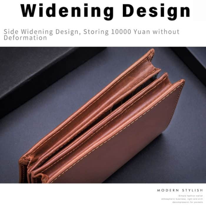 BUFF CAPTAIN 027 Herren Kurze Anti-Diebstahl-Geldbörse aus Leder mit mehreren Karten, Black, Brown, Luxurious Ash, Blue – Bild 7