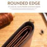 BUFF CAPTAIN 05 Kurze Herren-Geldbörse aus Leder mit Anti-Diebstahl-Bürste und mehreren Kartenbits aus erster Schicht aus weichem Rindsleder, Red, Black, Yellow Brown – Bild 6