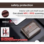 BUFF CAPTAIN 025 Leder Kurze horizontale First-Layer-Rindsleder-Brieftasche Multifunktions-Karten-Tap-Brieftasche – Bild 3