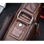 BUFF CAPTAIN 777 Herren Leder Umhängetasche Erste-Schicht Rindsleder Retro Große Kapazität Satchel – Bild 5