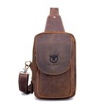 BUFF CAPTAIN 133 Herren Leder Retro Umhängetasche Diagonale Ledertasche, 133