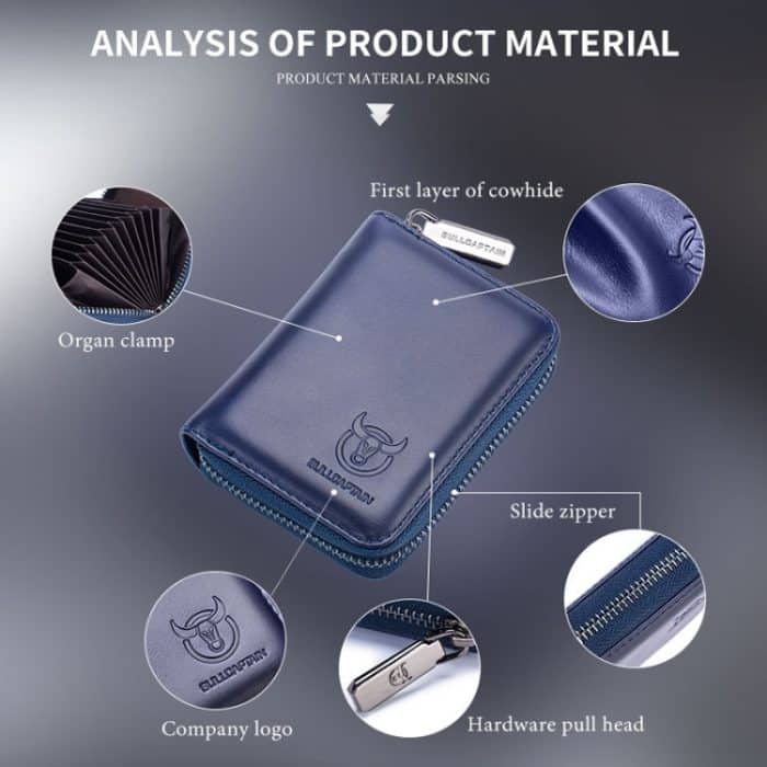 BUFF CAPTAIN 05 Head Layer Leder Kartentasche Herren Casual Leder Führerschein Kartenpaket – Bild 4