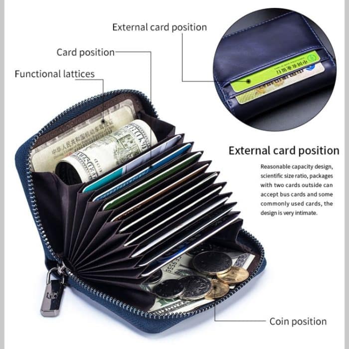 BUFF CAPTAIN 05 Head Layer Leder Kartentasche Herren Casual Leder Führerschein Kartenpaket – Bild 6