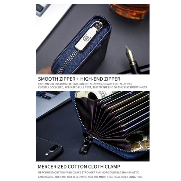 BUFF CAPTAIN 05 Head Layer Leder Kartentasche Herren Casual Leder Führerschein Kartenpaket – Bild 7