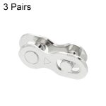 ZH405 Mountain Road Fahrradkette Magic Buckle Chain Schnellverschluss-Schnalle, 3 Pairs 6/7/8 Speed (Silver), 3 Pairs 9 Speed (Silver), 3 Pairs 10 Speed (Silver), 3 Pairs 11 Speed (Silver), 3 Pairs 12 Speed (Silver), 3 Pairs 6/7/8 Speed (Gold)...