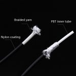 TRLREQ Mountainbike-Bremsschlauch, 5 mm, Hydrauliköl, Scheibenölbremsen, geflochtener Schlauch, Länge:, 3 PCS 1m (Black), 3m (Black), 3 PCS 1m (Blue), 3m  (Blue), 3 PCS 1m (Green), 3m (Green), 3 PCS 1m (White), 3m (White) – Bild 4