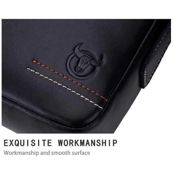 BUFF CAPTAIN 228 Herren-Umhängetasche aus Leder, erste Schicht, Rindsleder, lässige Mini-Diagonaltasche – Bild 4