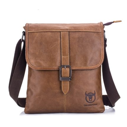 BUFF CAPTAIN 034 Herren Leder Umhängetasche Sport Outdoor First-Layer Rindsleder Tasche