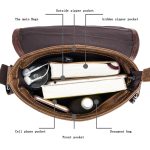 BUFF CAPTAIN 034 Herren Leder Umhängetasche Sport Outdoor First-Layer Rindsleder Tasche – Bild 3