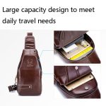 BUFF CAPTAIN 087 Herren-Umhängetasche aus Leder, erstklassige Sport-Brusttasche aus Rindsleder – Bild 3