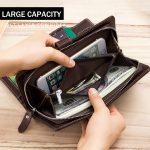 BULL CAPTAIN 028 Herren-Geldbörse aus Leder mit langer Schnalle, Retro-Multifunktions-Geldbörse aus Rindsleder – Bild 6