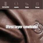 BULL CAPTAIN 028 Herren-Geldbörse aus Leder mit langer Schnalle, Retro-Multifunktions-Geldbörse aus Rindsleder – Bild 7