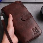 BULL CAPTAIN 028 Herren-Geldbörse aus Leder mit langer Schnalle, Retro-Multifunktions-Geldbörse aus Rindsleder – Bild 8