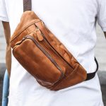 6364 Männer Casual Messenger Brusttasche Retro Leder Multifunktionale Taille Tasche, 6364 Cofffee, 6364 Brown – Bild 6