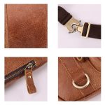 6467 Männer Multifunktionale Leder Taille Tasche Outdoor Sport Diagonal Brust Tasche, 6467 – Bild 4