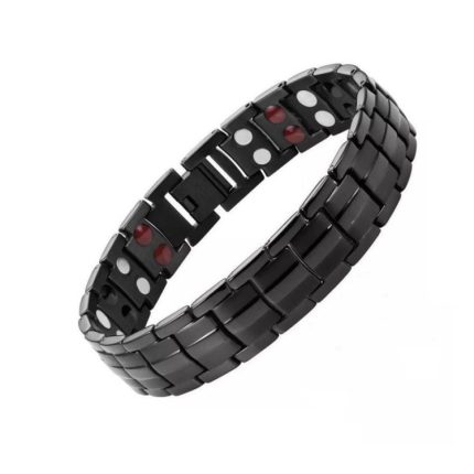 2 Stück zweireihiges Magnet-Magnettherapie-Armband für Männer