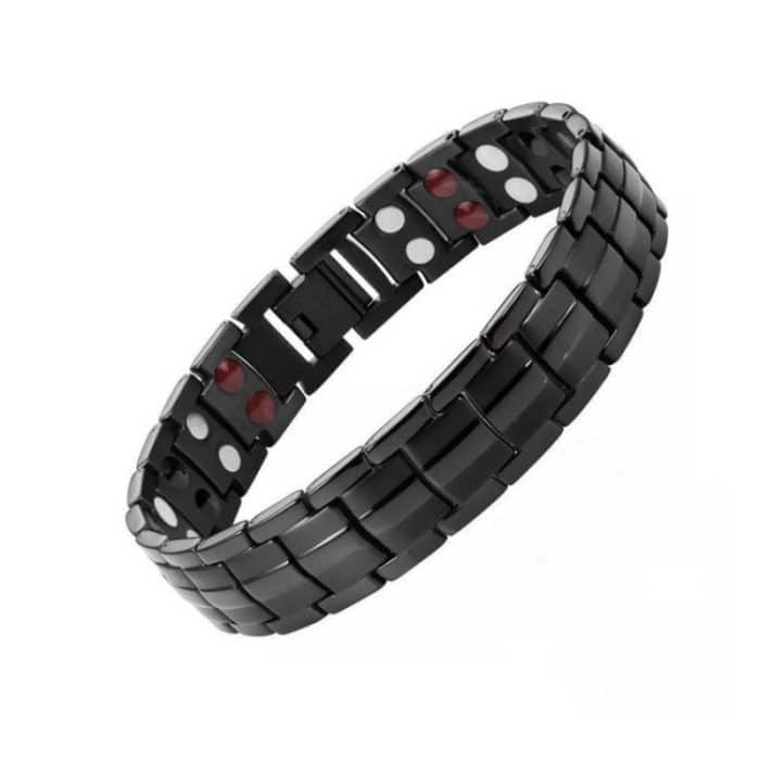 2 Stück zweireihiges Magnet-Magnettherapie-Armband für Männer – Bild 1