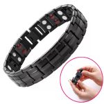 2 Stück zweireihiges Magnet-Magnettherapie-Armband für Männer – Bild 6