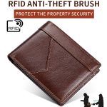 Nähte Leder Herren Geldbörse RFID Anti-Diebstahl-Geldbörse – Bild 6