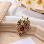 3 PCS Retro Wolf Kopf Broschen Kreative Persönlichkeit Tier Pin Männer Anzüge Mantel Abzeichen Zubehör – Bild 5