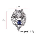 3 PCS Retro Wolf Kopf Broschen Kreative Persönlichkeit Tier Pin Männer Anzüge Mantel Abzeichen Zubehör – Bild 2