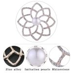 2 Stück Legierungs-Diamant-Broschen mit doppelter Blume, temperamentvolle wilde Kleidungsnadel – Bild 4