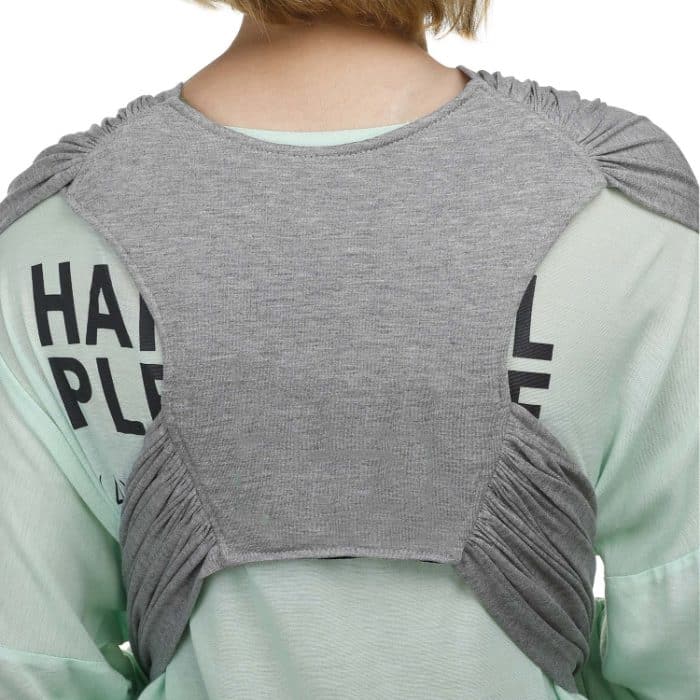 Babytrage, doppelte Schulter, vorne haltende Babytrage, tragbare Baby-X-Tragetasche, Größe:, M (Black), L (Black), M (Gray), L (Gray) – Bild 5