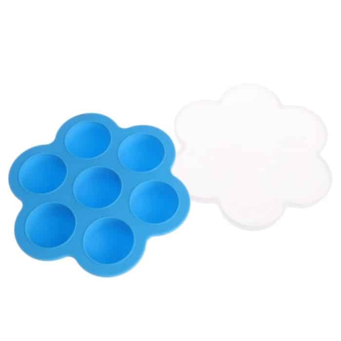 2 Stück 7 Gitter Babynahrungsbehälter Säugling Obst Muttermilch Aufbewahrungsbox Gefrierschrank Fach Crisper – Bild 4