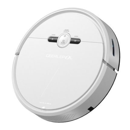 GEERLEPOL Smart Home Automatischer Nachfüll-Kehrroboter, hohe Konfigurationsunterstützung für Mobiltelefone, White, Black