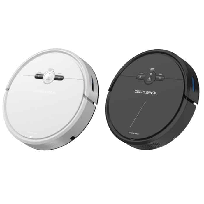 GEERLEPOL Smart Home Automatischer Nachfüll-Kehrroboter, hohe Konfigurationsunterstützung für Mobiltelefone, White, Black – Bild 2