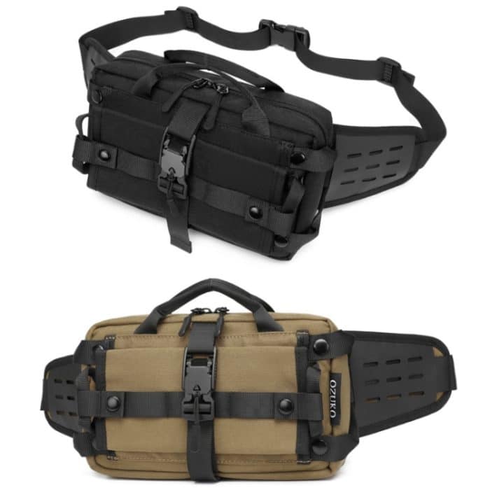 Ozuko 9450 Herren wasserdichte Gürteltasche Sport Trend Schulter Messenger Bag – Bild 2