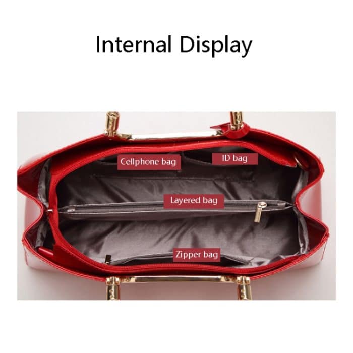 ZJL-986 Pailletten-Kleber-Umhängetasche, Lackleder-Damenhandtasche – Bild 4