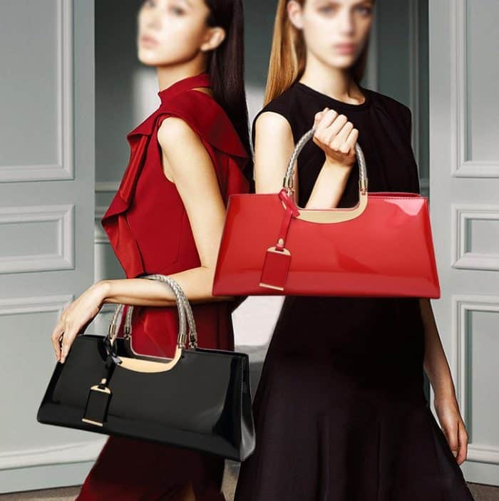 ZJL-986 Pailletten-Kleber-Umhängetasche, Lackleder-Damenhandtasche – Bild 7