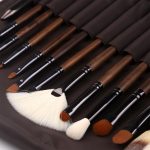 ZOREYA 15-in-1 Make-up-Pinsel-Set aus schwarzem Walnussholz, kompletter Satz Beauty-Tools, Nylonhaar-Puderpinsel, Make-up-Pinsel – Bild 7