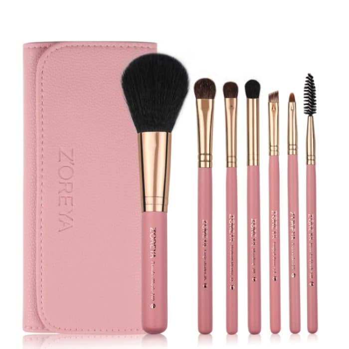 ZOREYA 7-in-1 Make-up-Pinsel-Set, Pinsel, Rouge-Pinsel, Foundation-Pinsel mit Make-up-Pinsel-Tasche – Bild 1