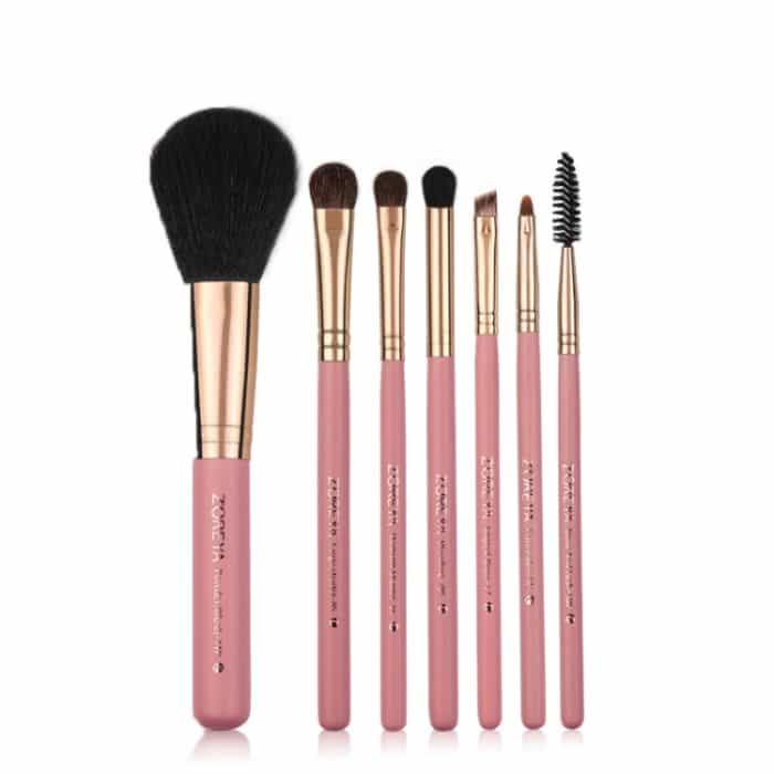 ZOREYA 7-in-1 Make-up-Pinsel-Set, Pinsel, Rouge-Pinsel, Foundation-Pinsel mit Make-up-Pinsel-Tasche – Bild 4