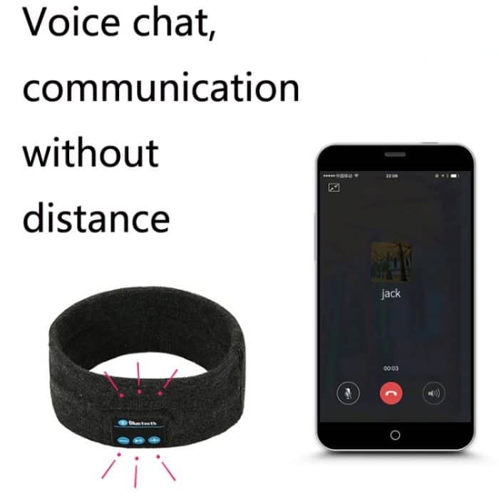 Bluetooth-Headset, Sport-Stirnband, Outdoor, Laufen, Yoga, schweißabsorbierendes Kopftuch, Black, Gray, Dark Gray, Red – Bild 5