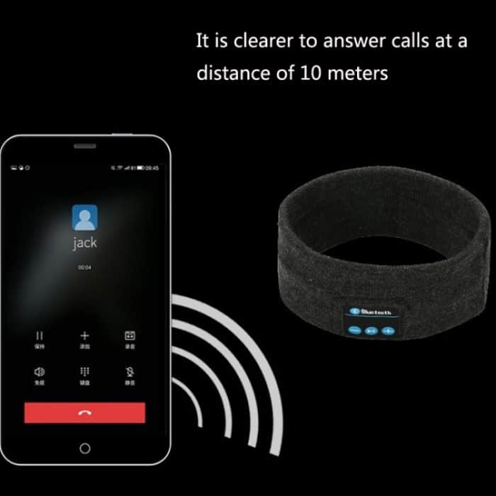 Bluetooth-Headset, Sport-Stirnband, Outdoor, Laufen, Yoga, schweißabsorbierendes Kopftuch, Black, Gray, Dark Gray, Red – Bild 6