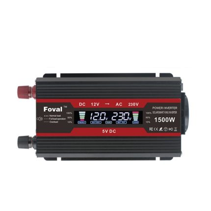 LCD Smart Home Auto Wechselrichter 12V zu 220V Stromwandler, 1500W, 2000W, 2600W, 3000W