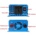 LVYUAN 2000W Car Home reiner Sinus-Solarwechselrichter, 12V To 220V, 24V To 220V, 48V To 220V, 60V To 220V, 72V To 220V, 12V To 220V EU Plug, 12V To 220V UK Plug, 12V To 220V AU Plug, 12V To 110V US Plug – Bild 5