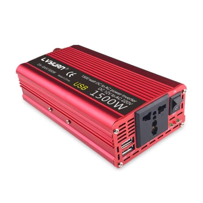 TBD0601056001.jpg LVYUAN Auto-Wechselrichter Dual-USB-Stromrichter, 12V to 220V 1500W, 24V to 220V 1500W, 12V to 220V 1500W UK Plug, 12V to 220V 1500W AU Plug, 12V to 110V 1500W US Plug, 12V to 220V 2000W, 24V to 220V 2000W, 12V to 220V 2000W UK Plug... – Bild 1