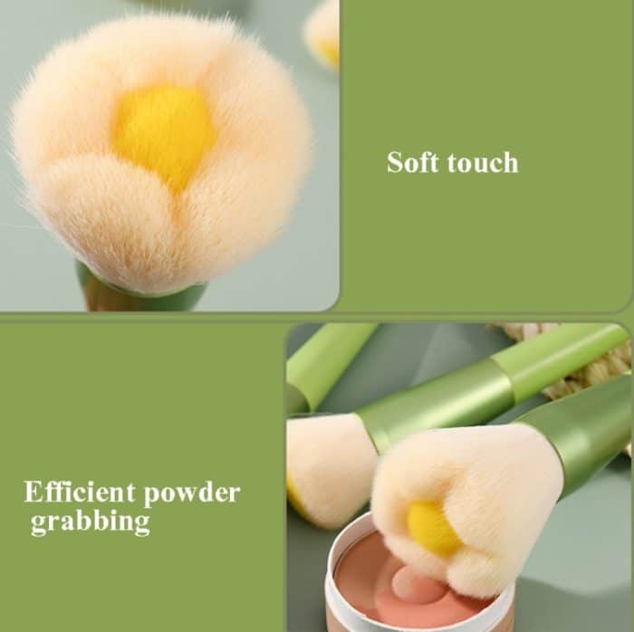 14-in-One-Make-up-Pinsel-Set für superweiches Haar, loser Puderpinsel, fächerförmiger Highlighter-Pinsel, Concealer-Pinsel, Stil: – Bild 5