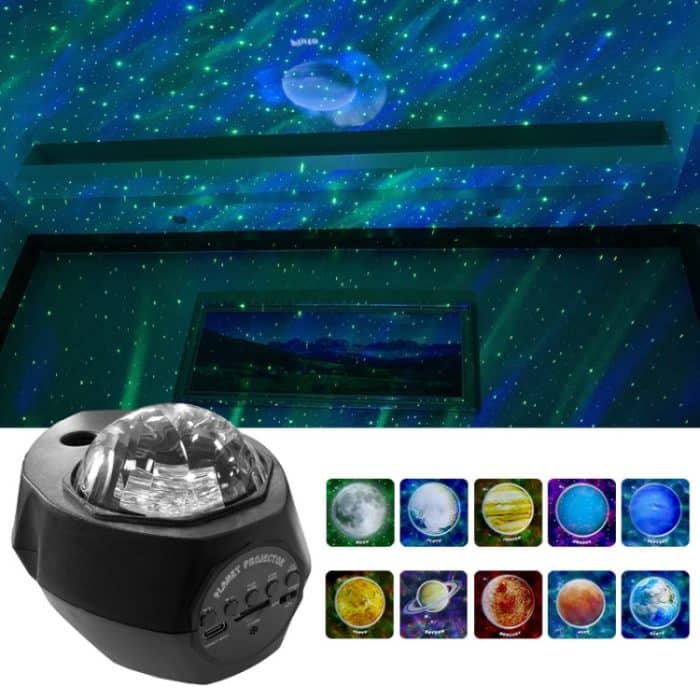 Planetarische LED-Aurora-Bluetooth-Projektionslichter, ferngesteuerte Musik-Laserlampe – Bild 6